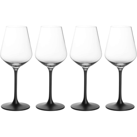 VILLEROY & BOCH - Manufacture Rock - Rode wijnglas 0,47l Set/4