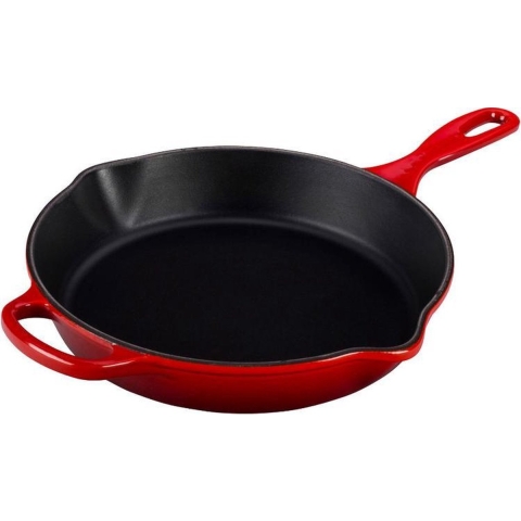 LE CREUSET - Signature - Skillet hoog 26cm Kersenrood