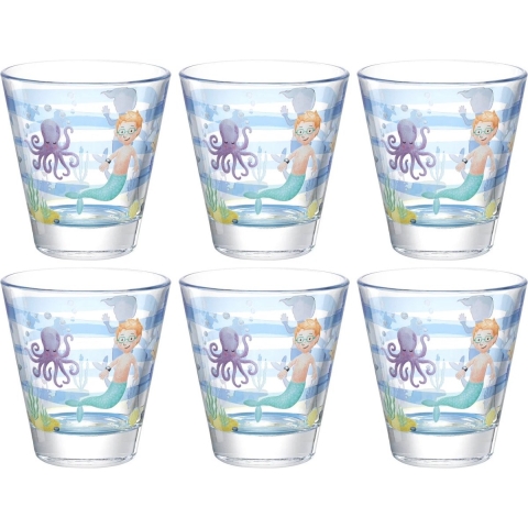 Leonardo - Bambini Avventura Drinkglas 215ml Zee - 6 stuks