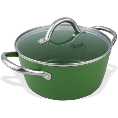 Cook & Pan - Go Green Kookpan 24 cm met glazen deksel