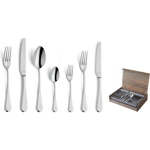 Amefa - Drift 84-delige Bestekset 12 Personen - Zilver