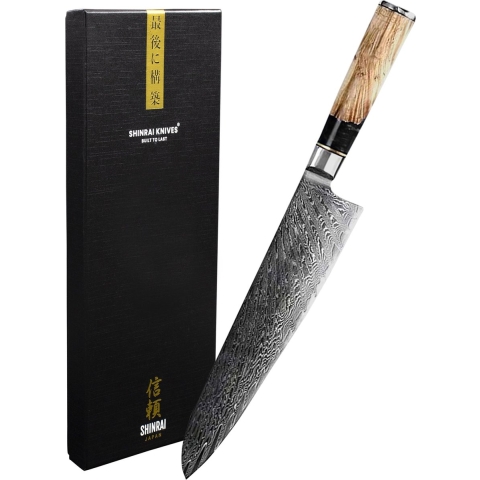 Epoxy Onyx - Damascus Koksmes 20 cm