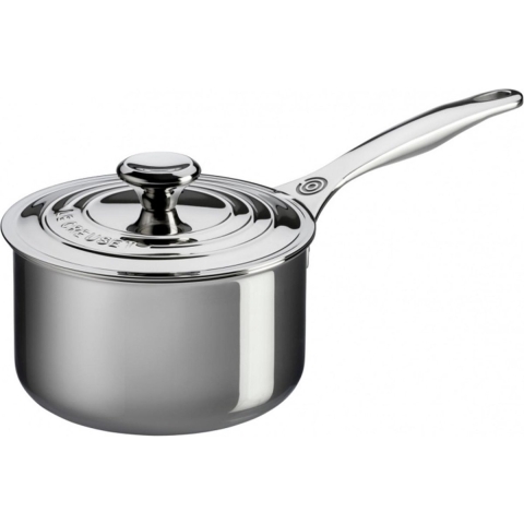 LE CREUSET - RVS - Steelpan met deksel 16cm 1,90l