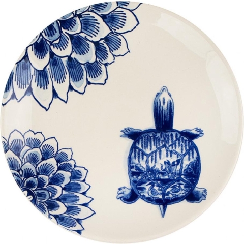 ROYAL DELFT - Wunderkammer - Bord 20cm Turtle