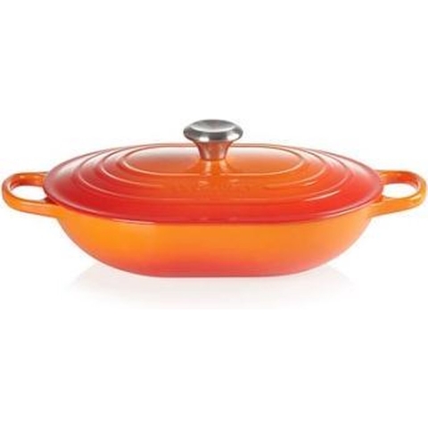 LE CREUSET - Signature - Braadpan Oblong 31cm 3,40l Oranjerood