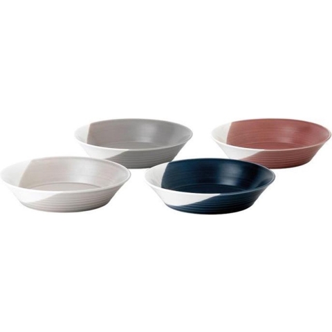 ROYAL DOULTON - Bowls of Plenty - Pastabord 22cm set/4 (mix)