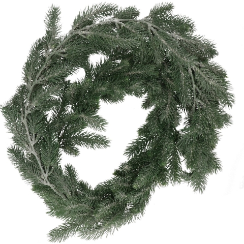 Set van 3x stuks groene dennentakken dennenslinger Kerstslinger 180 cm -