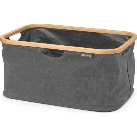 Brabantia Wasmand Opvouwbaar 40L Pepper Black/Bamboe