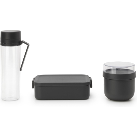 Brabantia Make & Take Ontbijt-Lunchset Donkergrijs