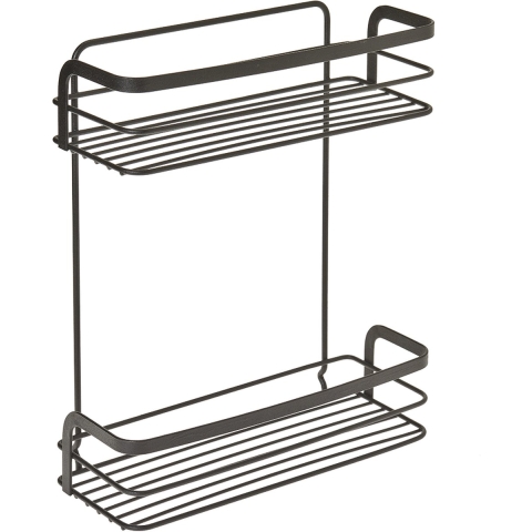 Metaltex Doucherek 2 Etages 26x30x10 cm Zwart
