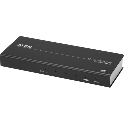 Aten VS184B-AT-G 4-poorts Hdmi-splitter Zwart