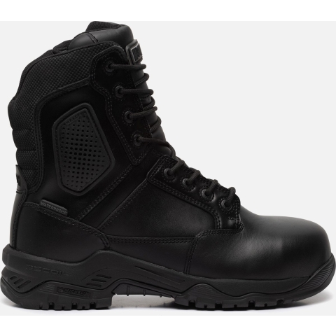 Magnum M801551 Strike Force 8.0 Leather Composite Toe & Plate Waterproof Side Zip - Black - 41