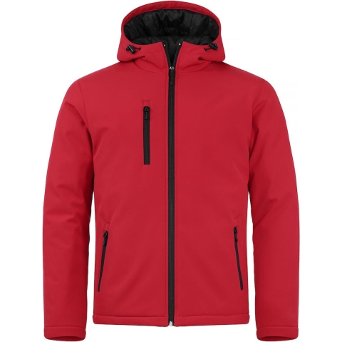 Clique 020952 Padded Hoody Softshell - Rood - XXL