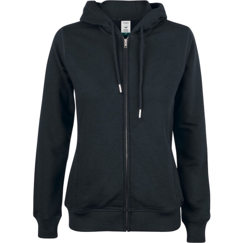 Clique 021005 Premium OC Hoody FZ Ladies - Zwart - M