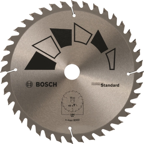 Bosch Accessoires Cirkelzaagblad Standard 184X20 T40 - 2609256B56