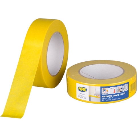 HPX Masking 4300 | Geel | 36 mm x 50 m - MY3650 | 24 stuks MY3650