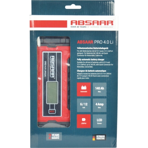 Gallagher Premium 6/12V Acculader PRO 4.0 Li 4A - 118645 118645