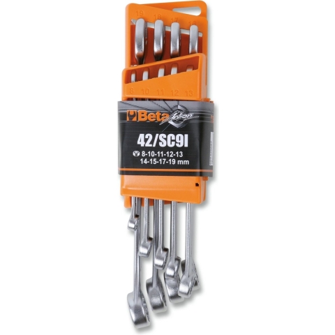 Beta 42NEW/SC9I Een nieuwe vorm 9-delig set ringsteeksleutels in een compacte houder - 000421087 000421087