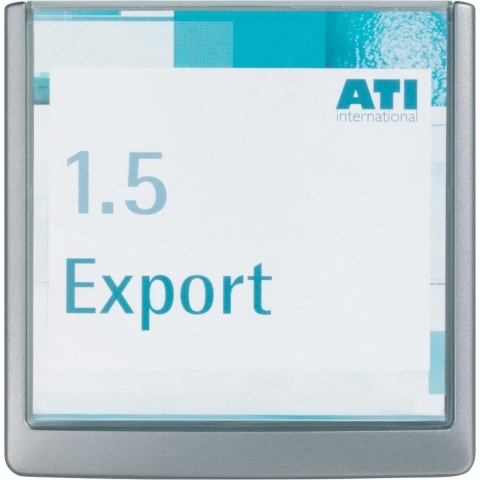 Durable Deur-/infobord | B149xH148,5 mm | controlevenster acrylglas | achterdeel ABS grafiet | 1 stuk - 486237 486237