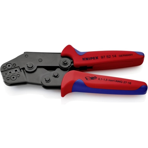 Knipex Krimptang compacte bouwvorm gebruineerd met meer-componentengrepen 195 mm - 975214