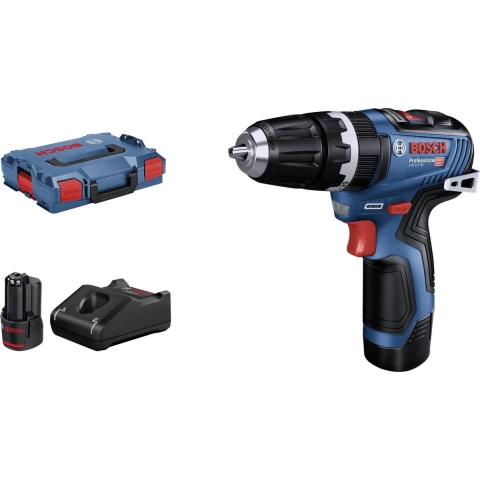 Bosch Blauw GSB 12V-35 accuklopboorschroevendraaier | incl. 2x 3,0 Ah accu | in L-BOXX - 06019J9000