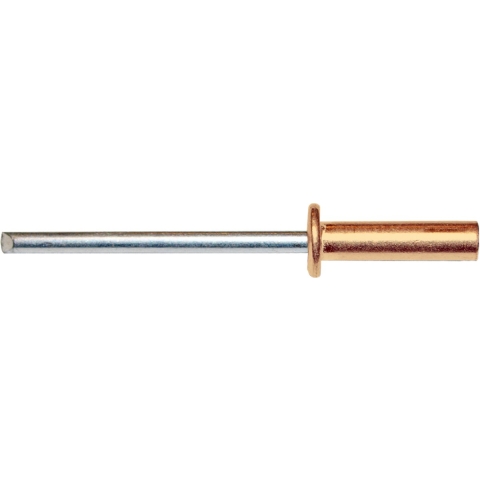 pgb-Europe PGB-FASTENERS | Blindklinknagel DIN 7337A Ø 4,80x12 Cu/St | 500 st 07337AR07004800123