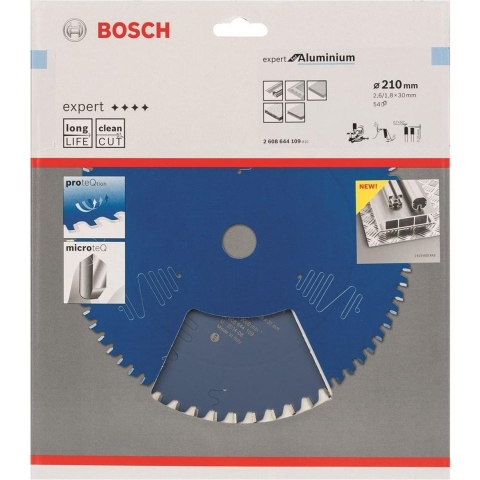 Bosch Accessoires Cirkelzaagblad Expert for Aluminium 210X30X2.6/1.8X54T - 2608644109