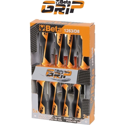 Beta 7-delig set schroevendraaiers (art. 1260, 1269PZ) 1263/D7PZ - 012630007