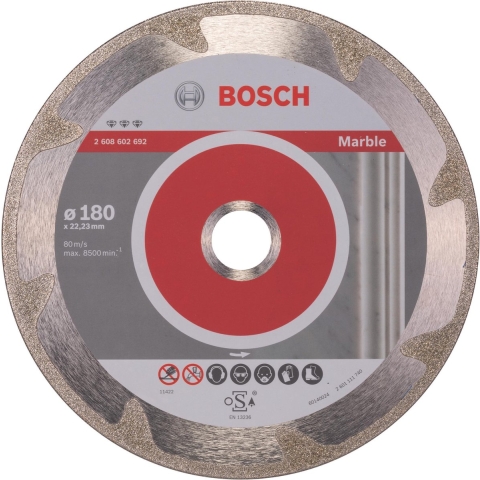 Bosch Accessoires Diamantdoorslijpschijf Best for Marble 180 x 22,23 x 2,2 x 3 mm 1st - 2608602692