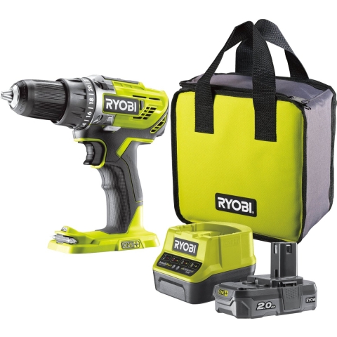 Ryobi R18DD3-120S 18V Li-Ion Compactboorschroefmachine 1x Accu 2.0A - 5133003347