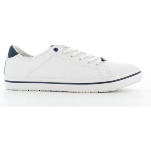 Oxypas Sneaker leer Clark | Wit | Maat 44 - 00,154,155,44