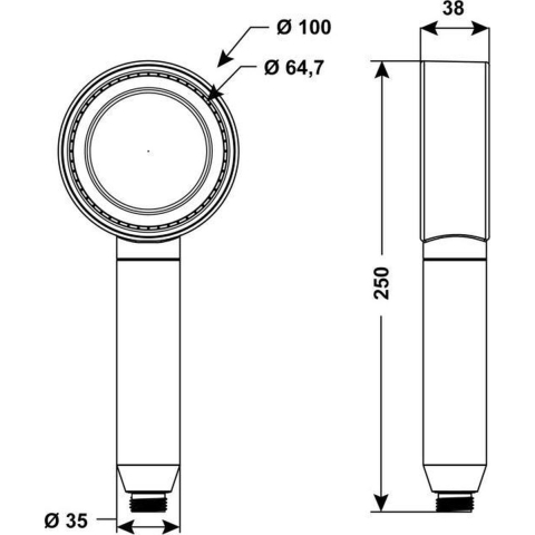 Cornat Handdouche Leomil 2S Chr - TECB3479