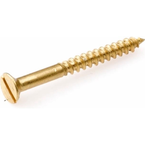 Hoenderdaal Houtschroef Messing Blank Pk Zs Din97 3.0X12 | 200 stuks - 0101.20.12420