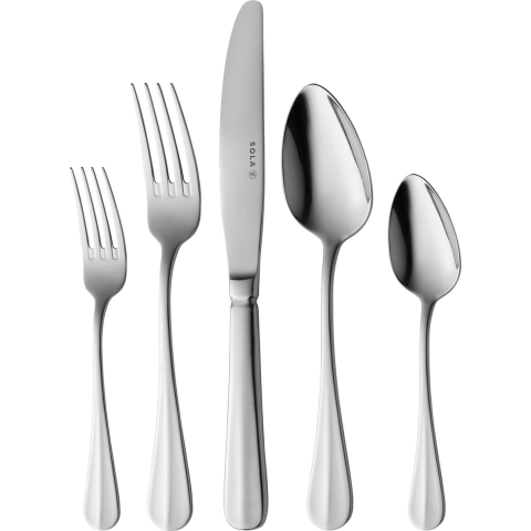 Sola Bestekset Hollands Glad - 18/10 RVS - 24 delig / 6 personen