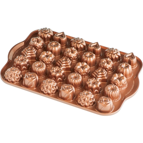 Nordic Ware Bakvorm Teacakes & Candies Bundt Koper - 30 stuks