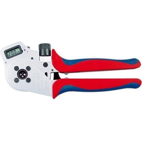 Knipex Vierdoornkrimptang voor gedraaide contacten verchroomd 250 mm - 975265DG