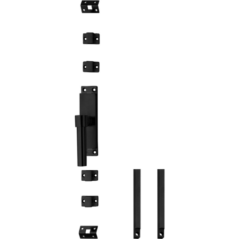 Intersteel | Kruk-espagnolet links L-recht met stangenset | 2X1245mm | Zwart