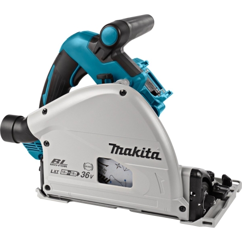 Makita DSP600ZJ2 Accu Invalcirkelzaag 165mm + Geleiderail en Tas 2x18V Basic Body in Mbox