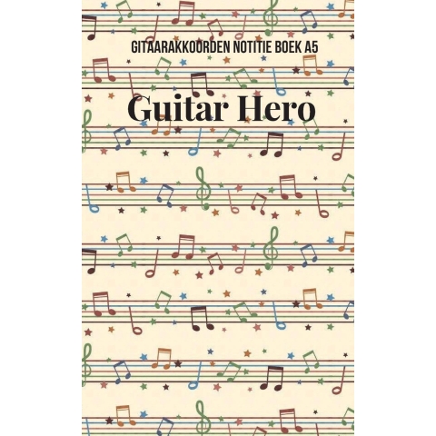 Gitaarakkoorden Notitieboek A5 Guitar hero