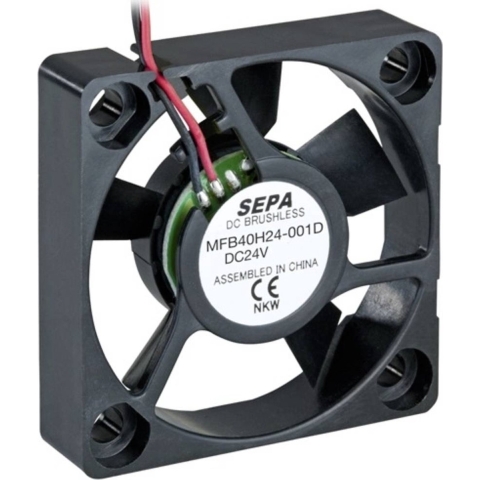 SEPA MFB40H24-001D Axiaalventilator 24 V/DC 11.28 m³/h (l x b x h) 40 x 40 x 10 mm