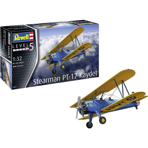 Revell 03837 Stearman PT-17 Kaydet Vliegtuig (bouwpakket) 1:32