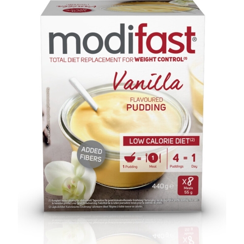 4x Modifast Intensive Pudding Vanille 8 x 55 gr