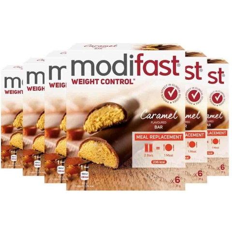6x Modifast Repen Karamel 186 gr