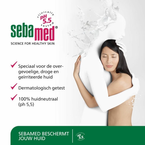 2x Sebamed Zeepvrije Wasemulsie Fles 500 ml