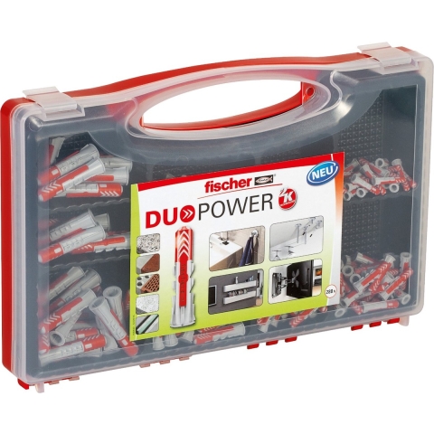 Fischer 535973 280-delige DuoPower Pluggenset In Redbox -Ø5, Ø6, Ø8, Ø10mm