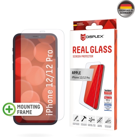 DISPLEX Real 01305 Screenprotector (glas) Apple iPhone 12, iPhone 12 Pro 1 stuk(s) Krasvast