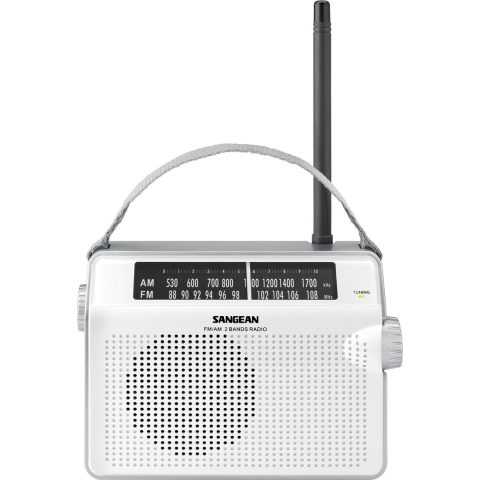 Sangean PR-D6 Transistorradio VHF (FM), Middengolf Wit