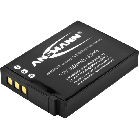 Ansmann EN-EL12 Camera-accu Vervangt originele accu EN-EL12 3.7 V 1050 mAh