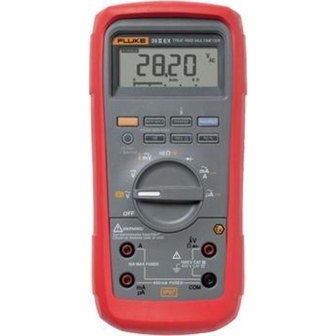 Fluke 28 IIEX Multimeter Digitaal Waterbestendig (IP67), Beveiligd tegen explosies CAT III 1000 V, CAT IV 600 V Weergave (counts): 20000