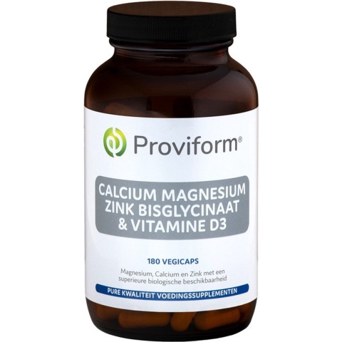 Proviform Calcium Magnesium Zink Bisglycinaat & D3 Vegicaps